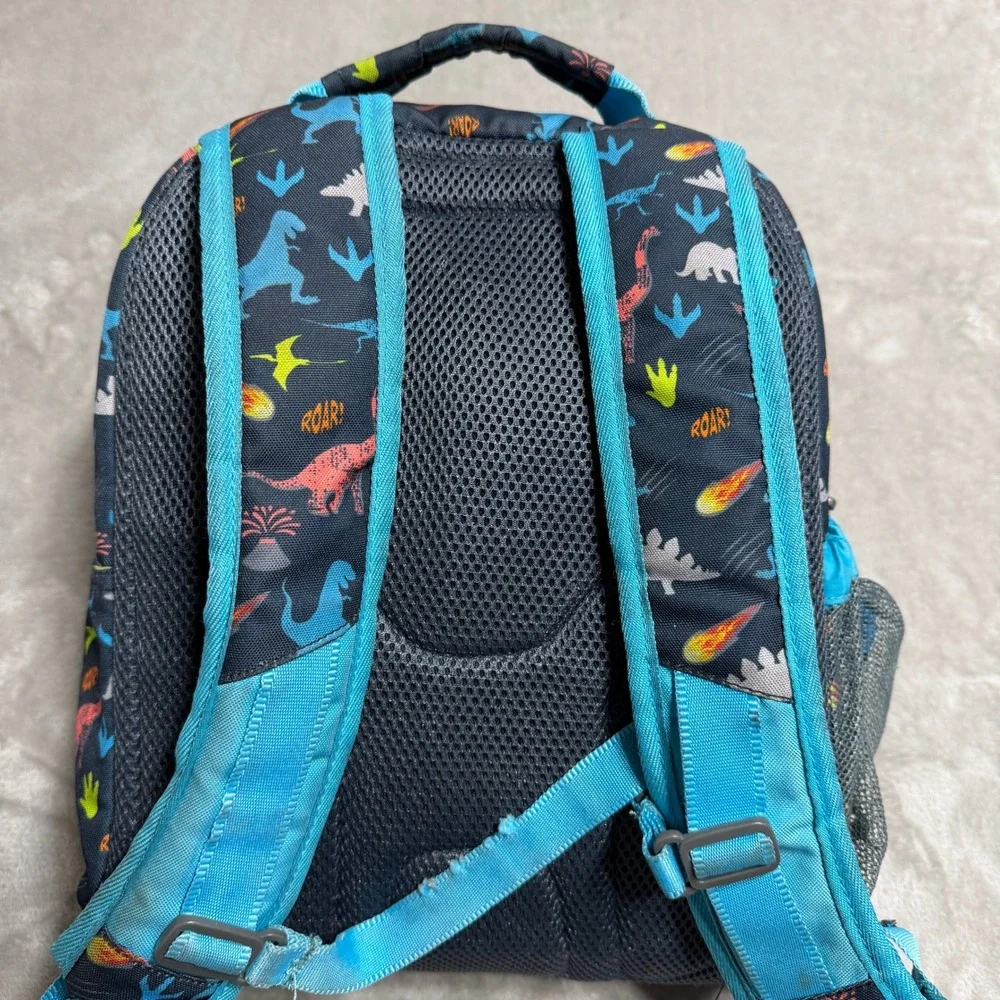 Bentgo Kids 2-in-1 Backpack Insulated Lunch Bag Dinosaur Print Navy Blue BGKBP-D